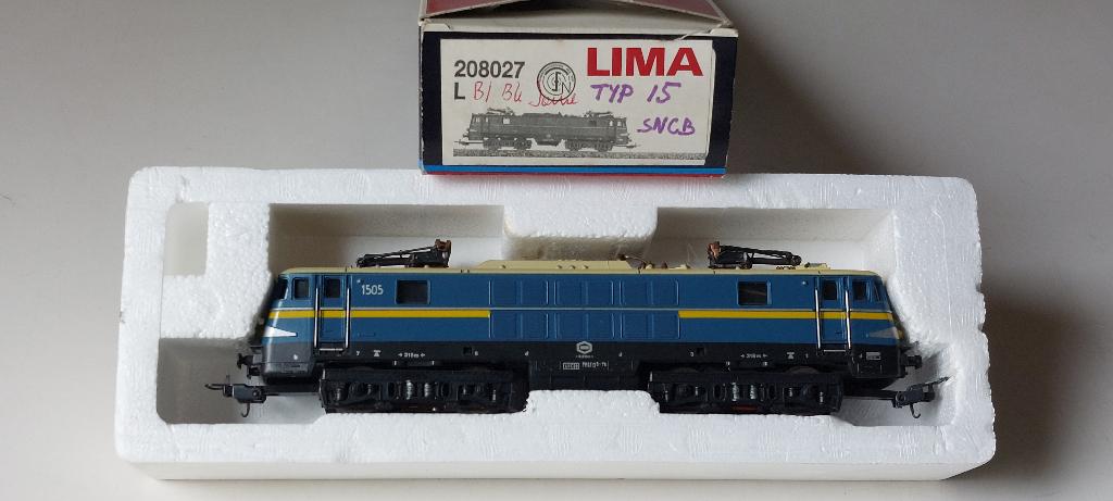 SNCB/NMBS LIMA LOCO ELECTRIC SERIE 1505*HO*AC 3 RAILS, Wisselstroom, Gebruikt, Locomotief, Verzenden