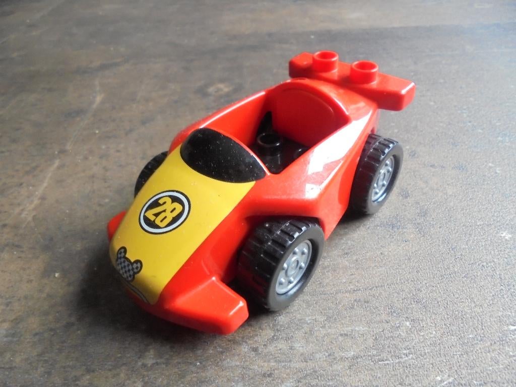 Lego Duplo Disney Figure Mickey Mouse Race Car (zie foto's), Kinderen en Baby's, Ophalen of Verzenden, Gebruikt, Losse stenen