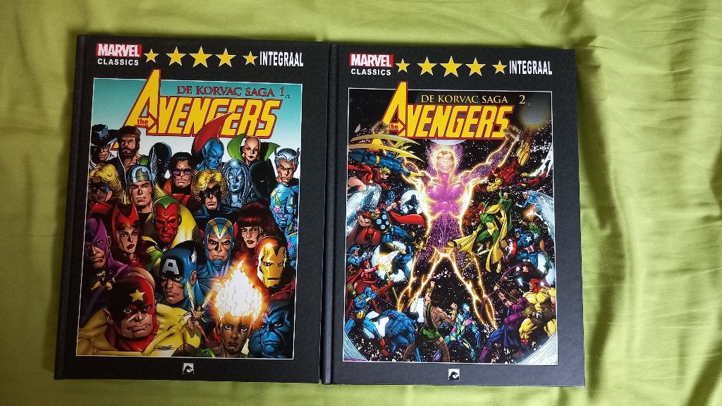 The Avengers de Korvac saga deel 1 en 2 integraal, Boeken, Complete serie of reeks, Ophalen of Verzenden, Zo goed als nieuw