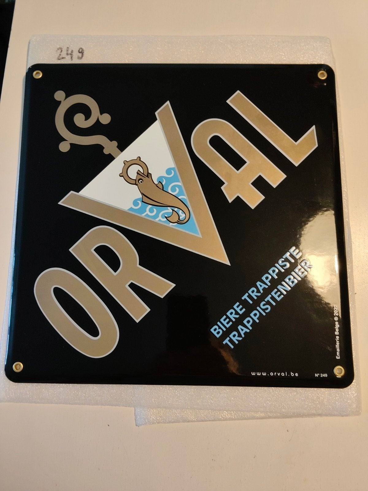 Plaque émaillée ORVAL 2022, Collections, Enlèvement ou Envoi
