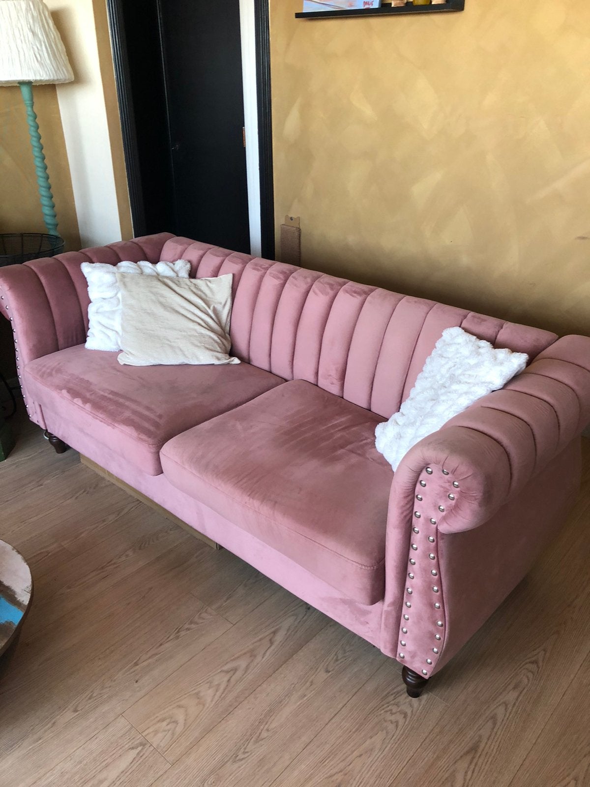 Zitbank 3-zit Chesterfield-look, Ophalen, 150 tot 200 cm, Chesterfield, Driepersoons