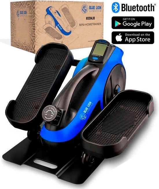 Blue Lion Stoelfiets - Mini Hometrainer Onder Bureau, Ophalen, Zo goed als nieuw, Metaal, Benen