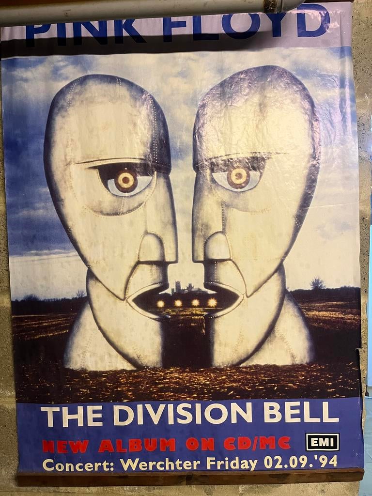 Antieke poster PINK FLOYD 1994, Verzamelen, Ophalen of Verzenden, Zo goed als nieuw