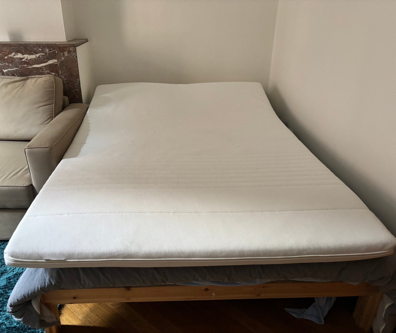Surmatelas IKEA 140x200, Ophalen, Zo goed als nieuw
