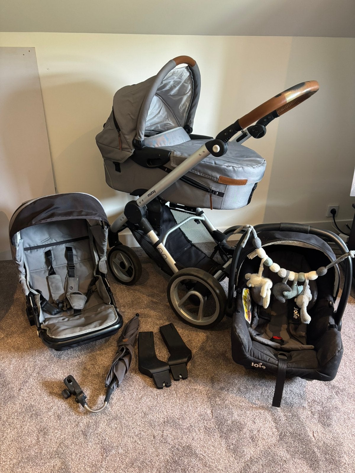 Complete kinderwagenset met autostoel, Kinderen en Baby's, Ophalen, Gebruikt, Kinderwagen, Mutsy