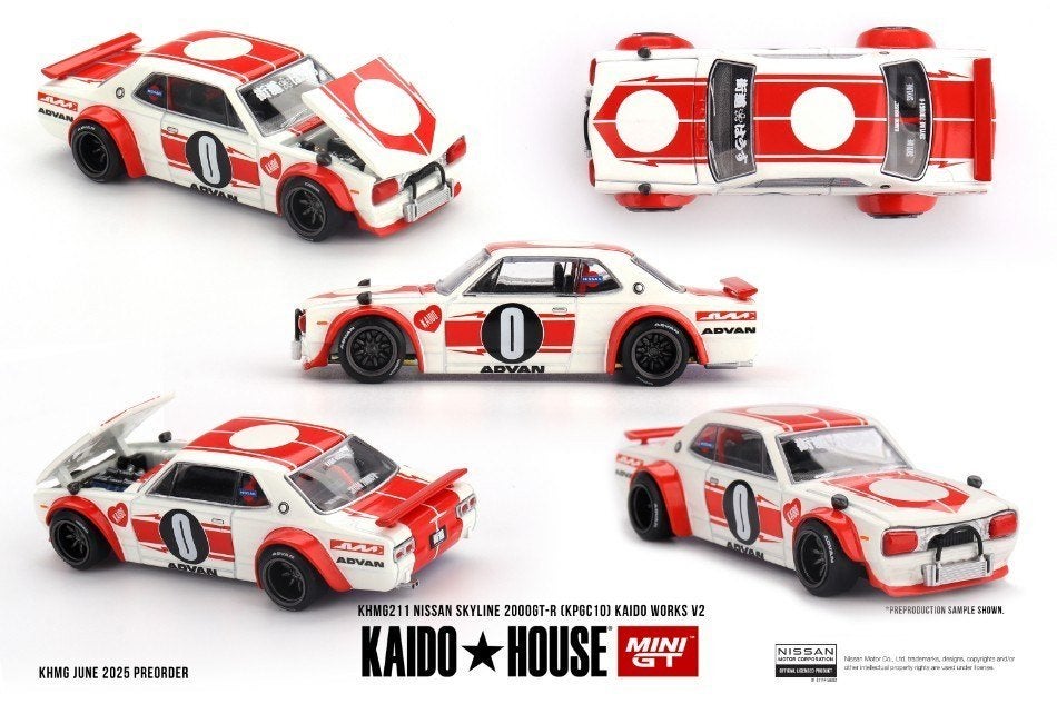 KAIDO HOUSE NISSAN SKYLINE 2000 GTR, Hobby en Vrije tijd, Auto, Nieuw, Ophalen of Verzenden, Mini GT