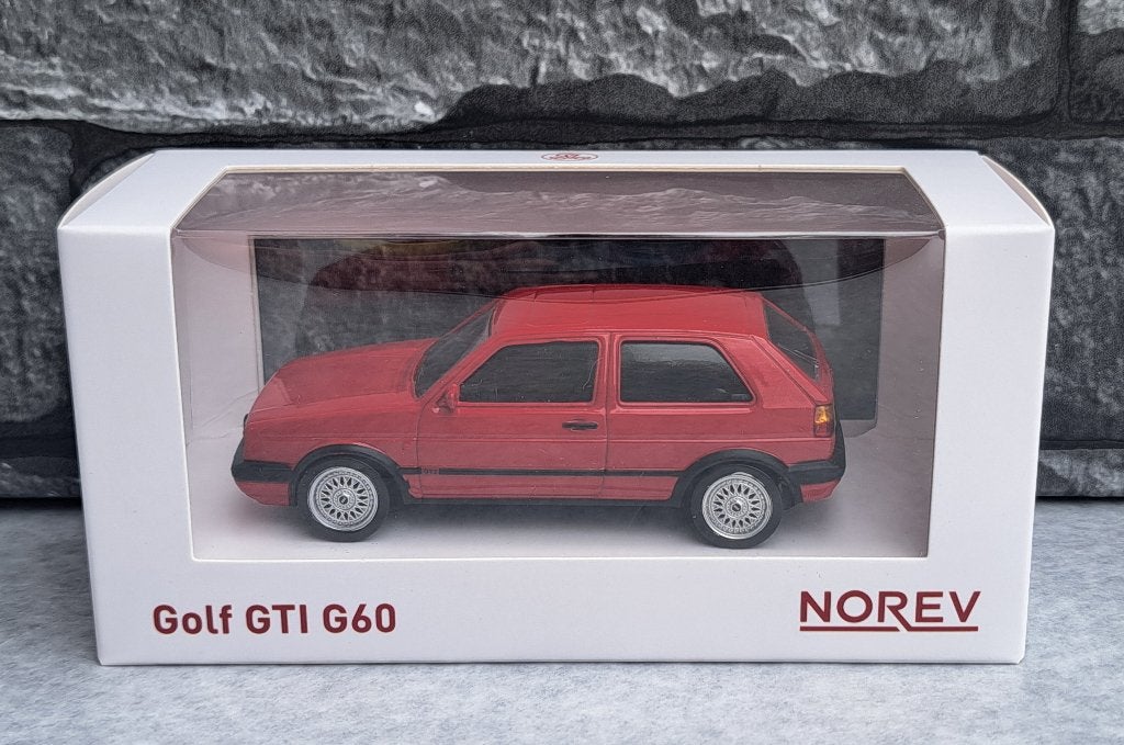vw volkswagen Golf 2 GTI G60 1/43ème RED, Auto, Norev, Ophalen of Verzenden, Norev