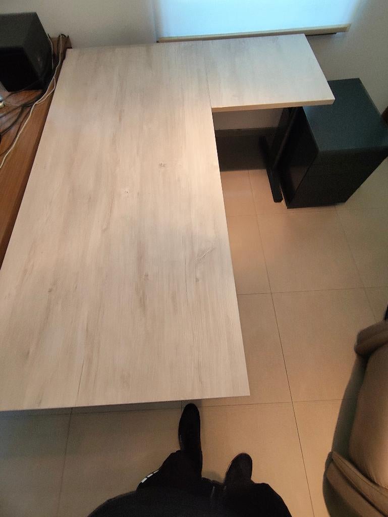 Bureel, Huis en Inrichting, Bureaus, Ophalen, Gebruikt, 180 cm, Hoekbureau