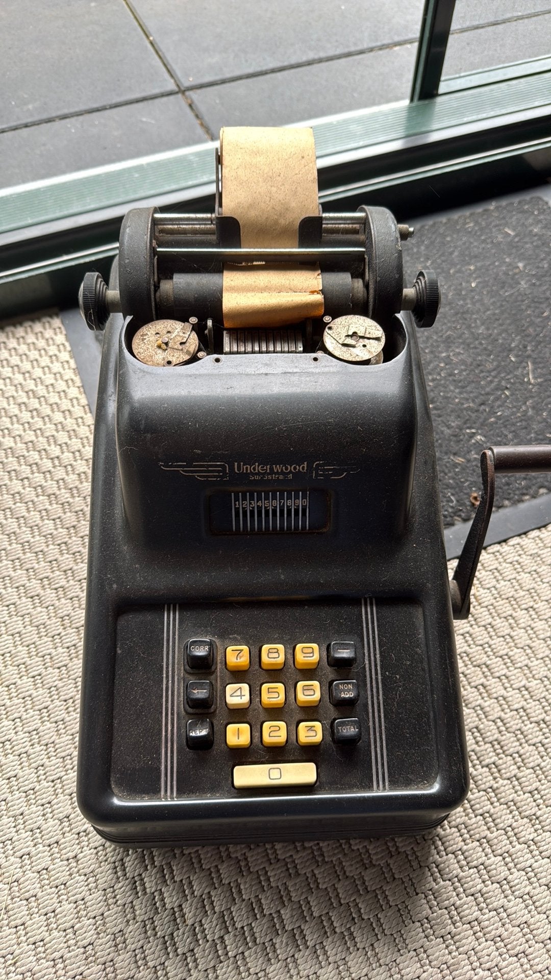 Antiek kassa systeem merk Underwood, Antiek en Kunst, Ophalen