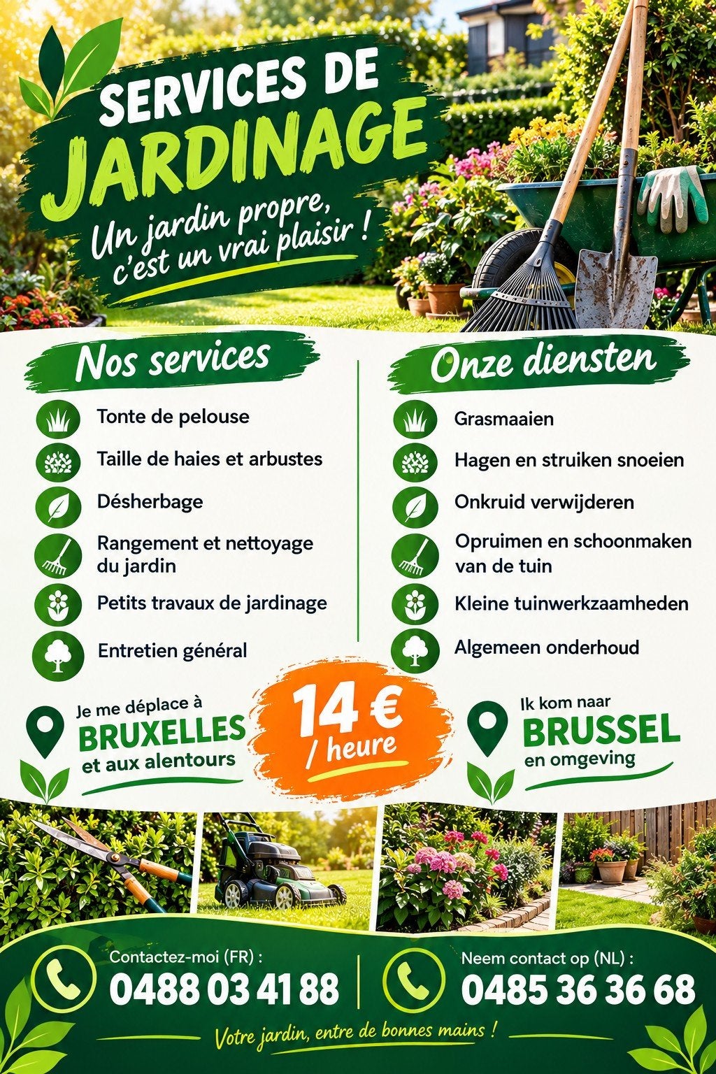 Jardinage - Tuinieren, Offres d'emploi