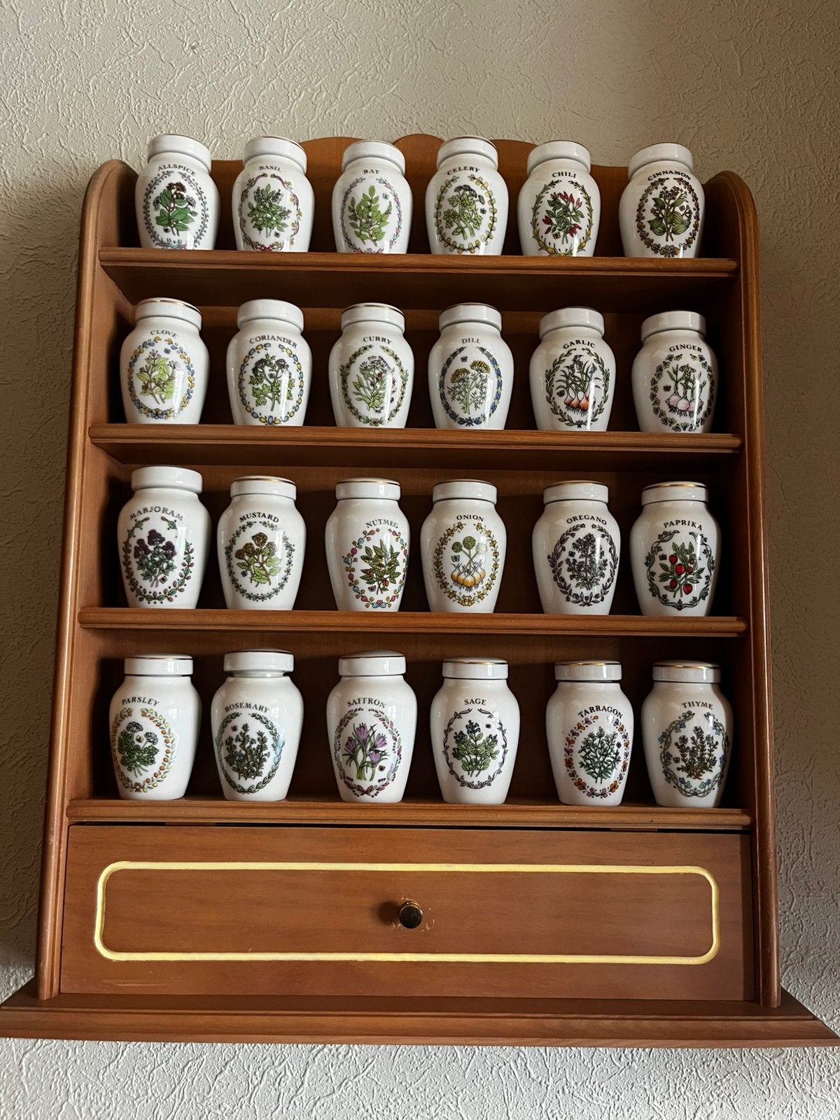 Vintage Kruidenpotjesrek, Antiquités & Art, Enlèvement