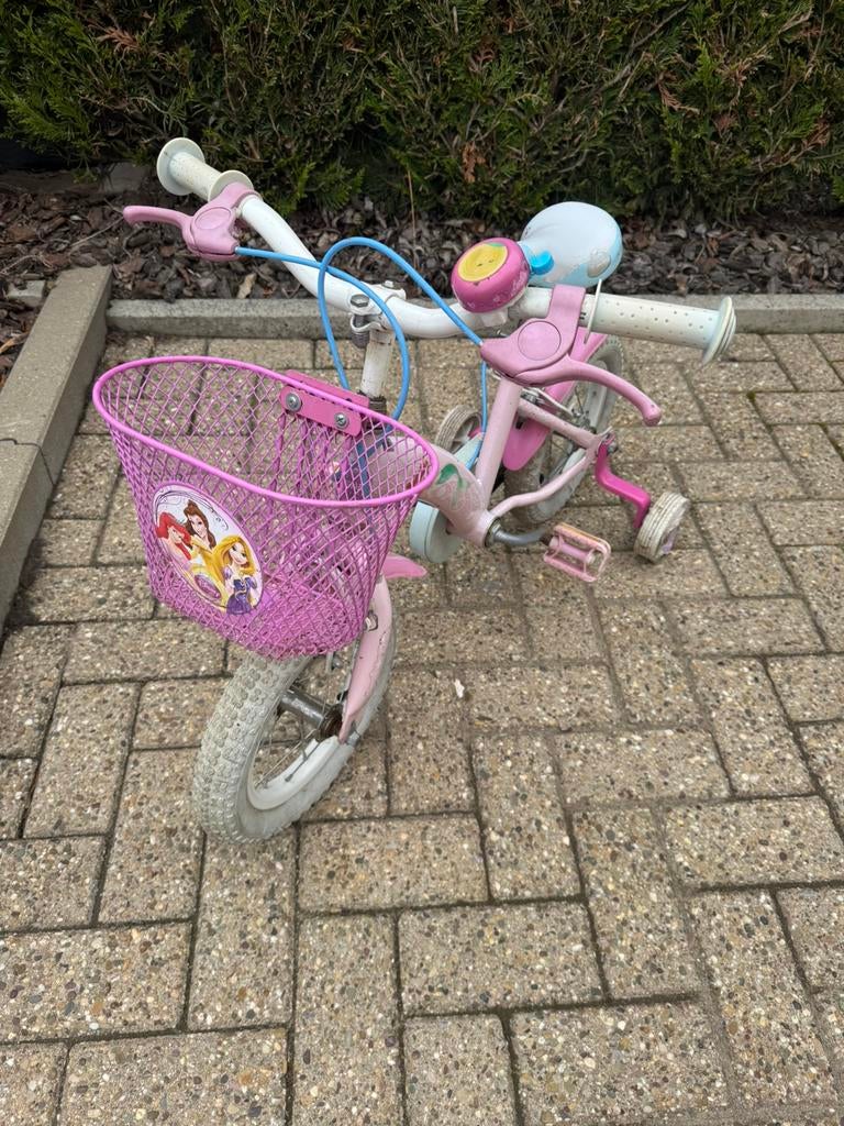 Kinderfiets Princessen met zijwieltjes 12 inch, Fietsen en Brommers, Ophalen, Gebruikt