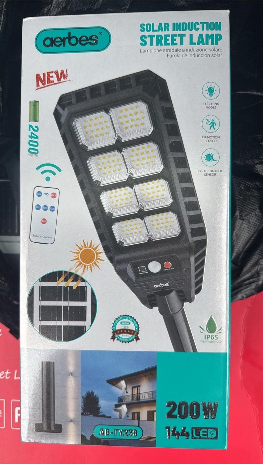 Lampe solaire 200w neufs emballé prix 30€, Jardin & Terrasse, Enlèvement ou Envoi, Comme neuf