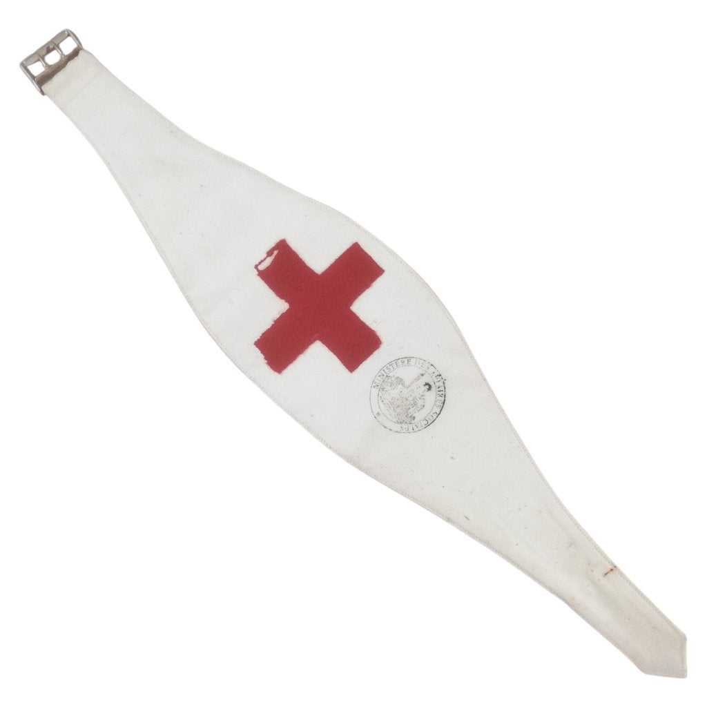 Frankrijk - Croix Rouge - brassard Infirmier / brancardier, Verzamelen, Militaria | Tweede Wereldoorlog, Ophalen of Verzenden