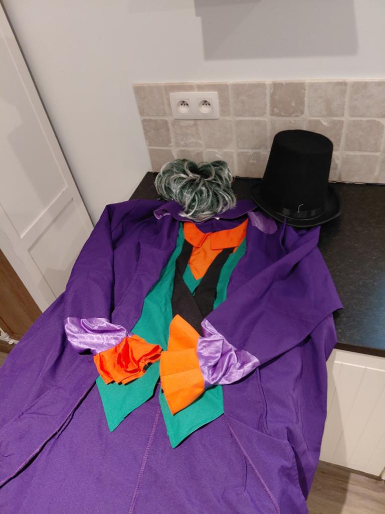 The joker verkleedkostuum in perfecte staat, Enlèvement, Porté, Autres tailles, Vêtements