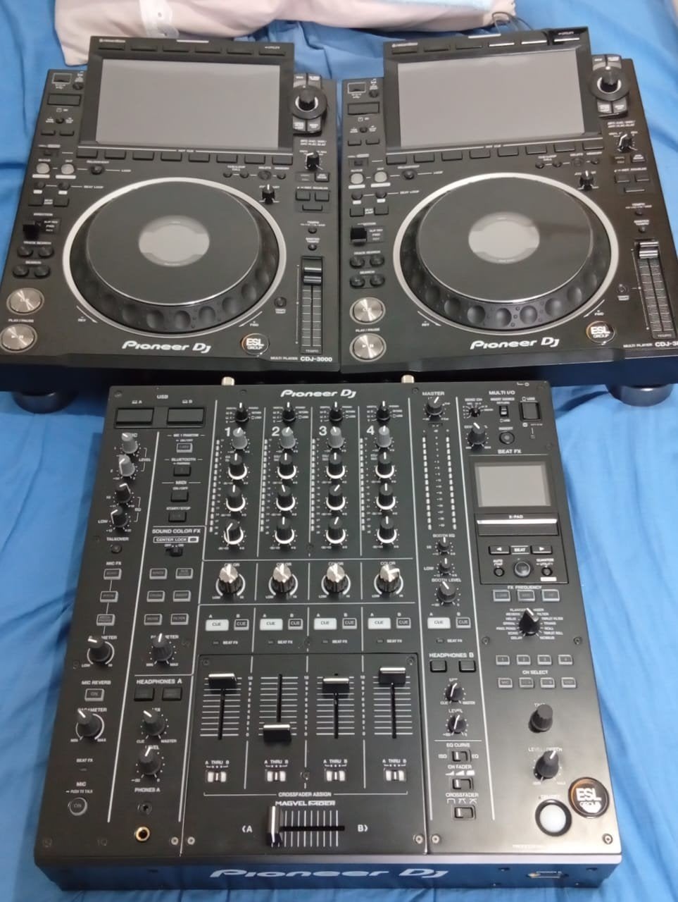 Pioneer DJ Set: 2x CDJ-3000 + 1x DJM-A9 - As New / Zgan, Enlèvement, Pioneer