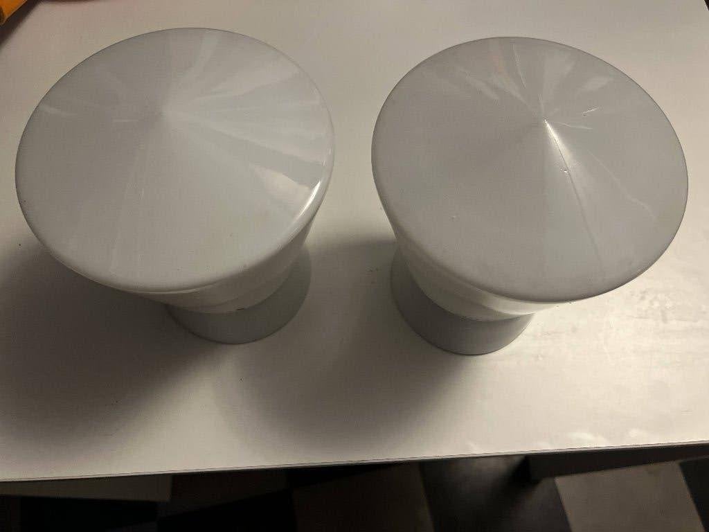 Vintage lampen porselein en glas, Ophalen, Glas
