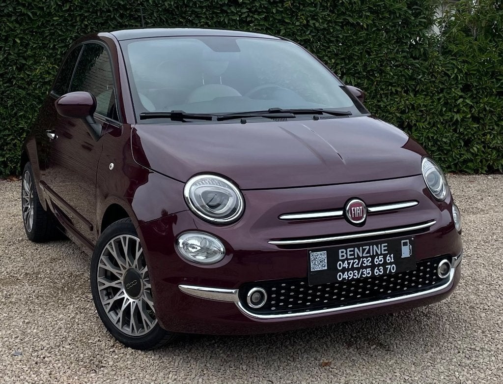Fiat 500 1.2i *Automaat *Pano Dak *Leder *Navi, 4 zetels, 139 g/km, Leder, Panoramadak