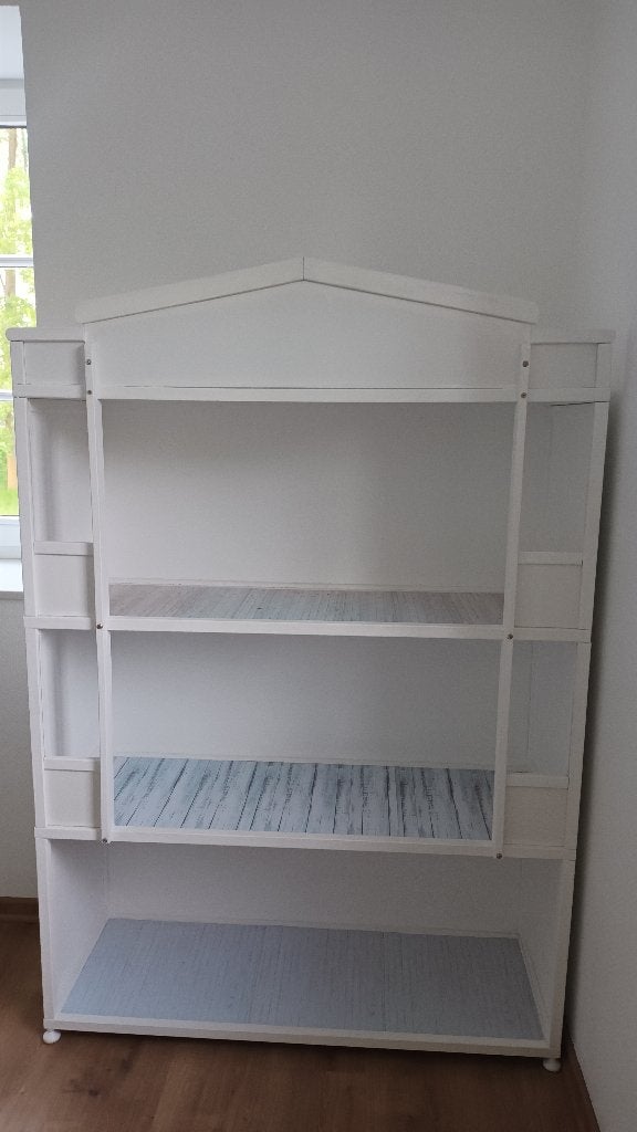 Houten barbie/poppenhuis, Ophalen, Gebruikt, Poppenhuis