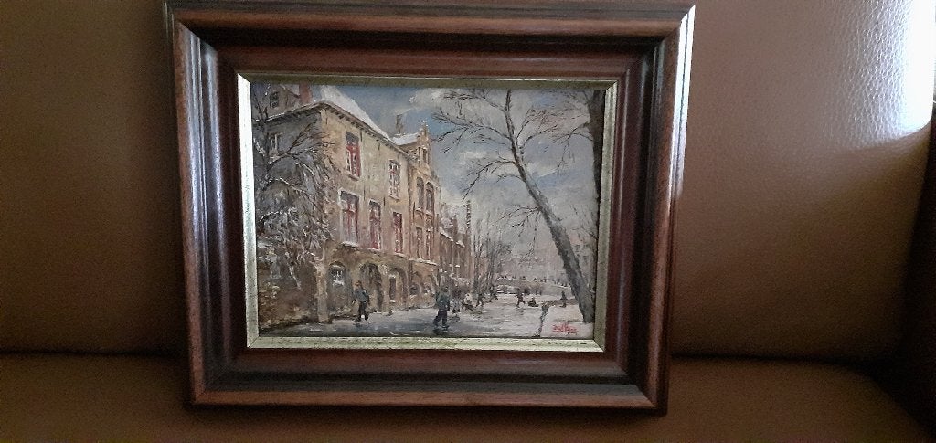 peinture, Enlèvement, Paysage urbain / rural, Œuvre originale, Peinture acrylique
