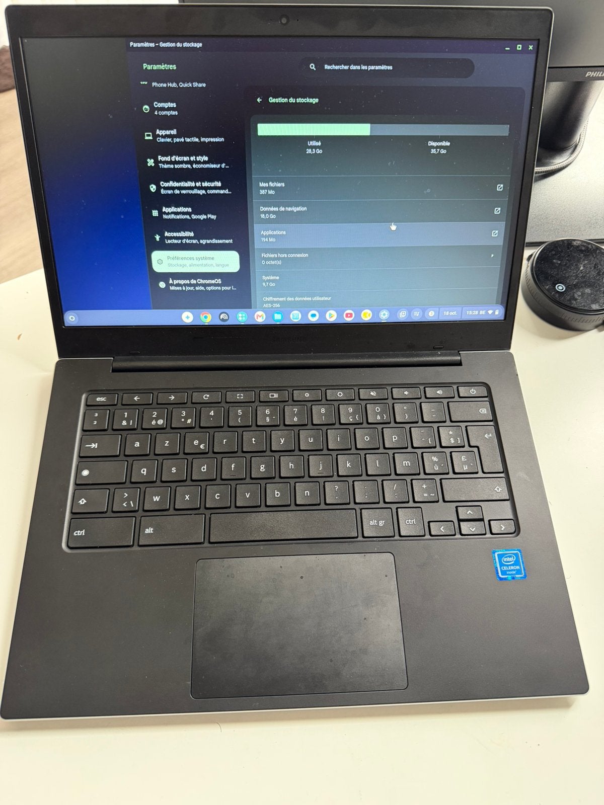 Samsung chromebook neuf, Informatique & Logiciels, Enlèvement, Comme neuf