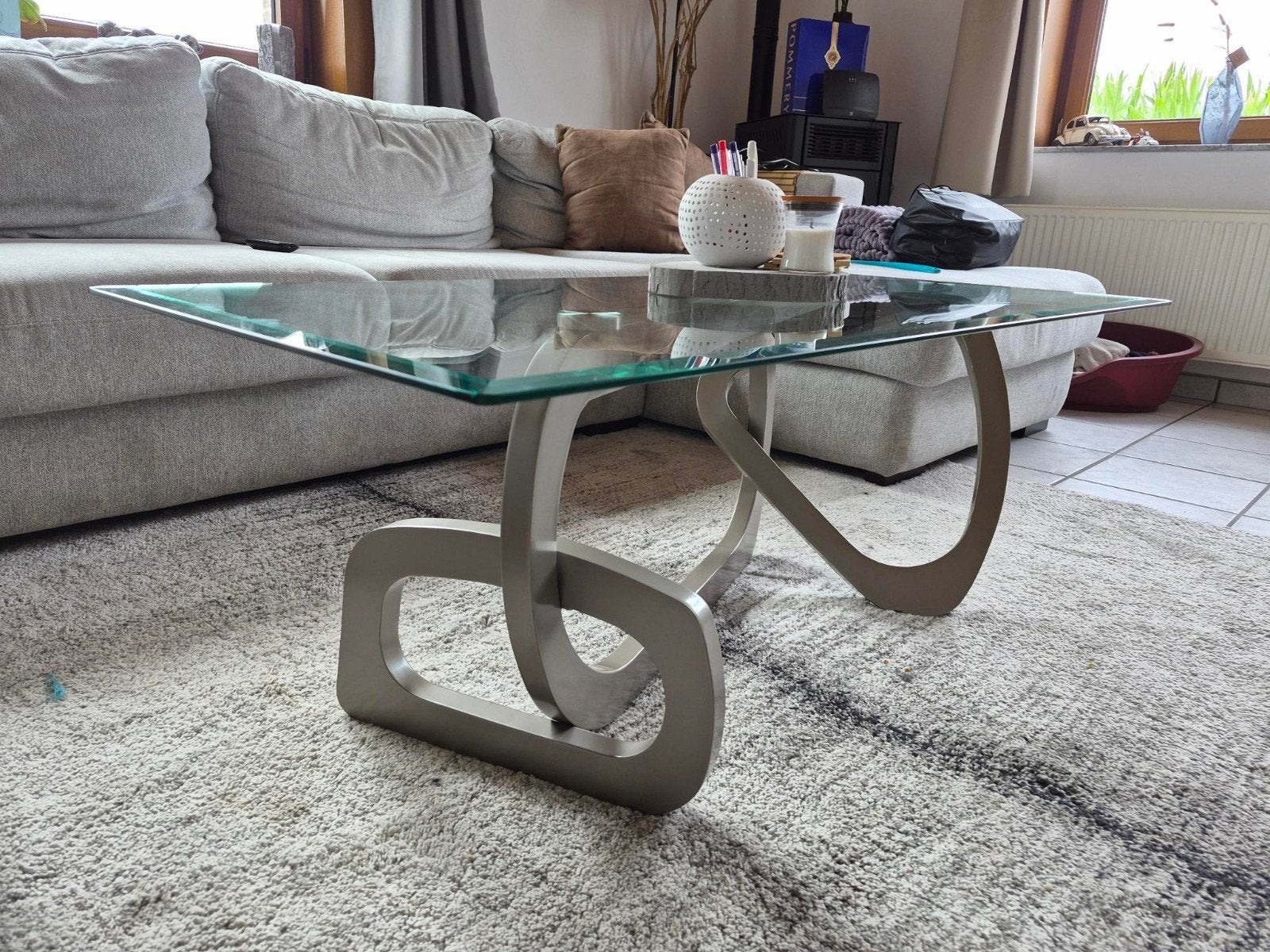 Table basse en verre, Maison & Meubles, Tables | Tables de salon, Enlèvement