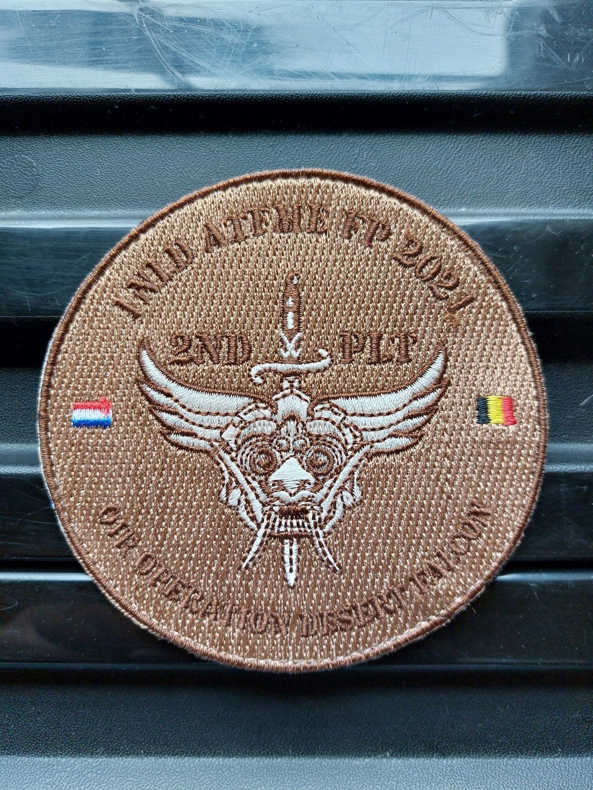 Patch Belgian Air Force ATFME ODF Force protection 2021, Verzamelen, Militaria | Algemeen, Verzenden, Luchtmacht, Embleem of Badge