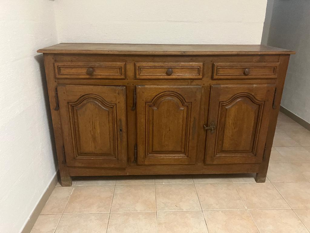 Magnifique buffet en chêne, Maison & Meubles, Avec tablette(s), Enlèvement, Utilisé, Antiek, rustiek