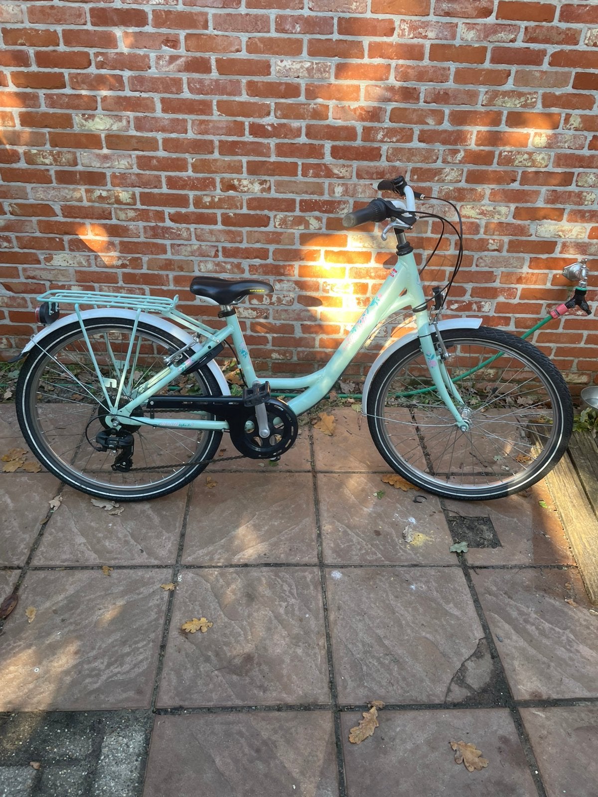 Meisjesfiets 24 inch BNB Mint groen, Vélos & Vélomoteurs, Comme neuf, Enlèvement, BNB Bike, Frein sur jante
