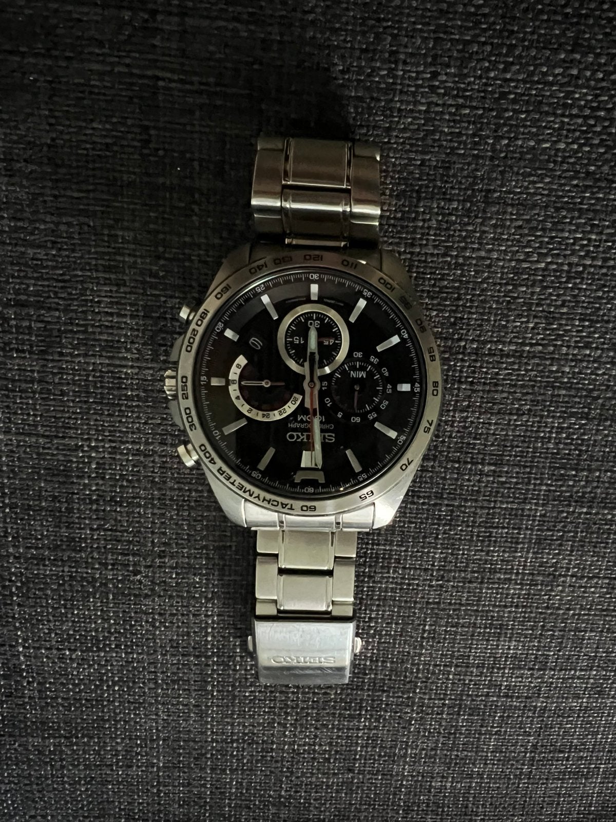 Montre Seiko en parfaite état, Handtassen en Accessoires, Horloges | Heren, Ophalen, Zo goed als nieuw, Seiko