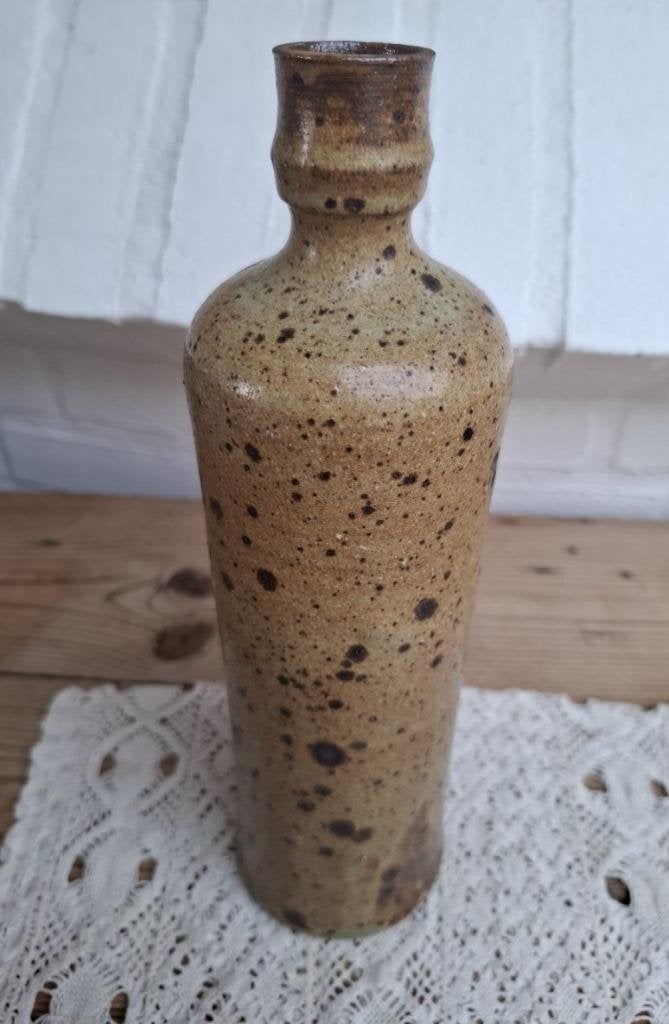 Franse brocante fles / kruik met apart glazuur, Ophalen of Verzenden