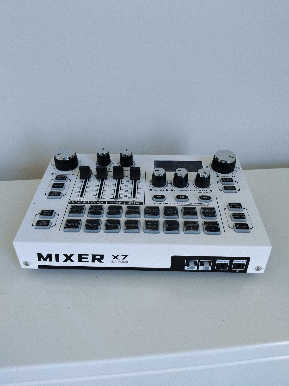 Mixer x7 audio, Ophalen