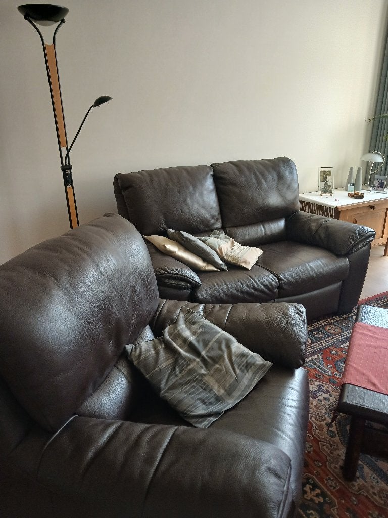 Fauteuille, Huis en Inrichting, Ophalen, Gebruikt, Leer, Klassiek