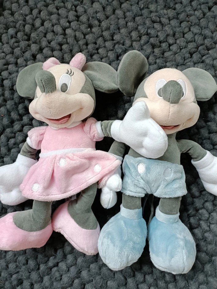 Knuffel Mickey en Minnie Mouse - Simba Toys, Ophalen, Zo goed als nieuw, Muis