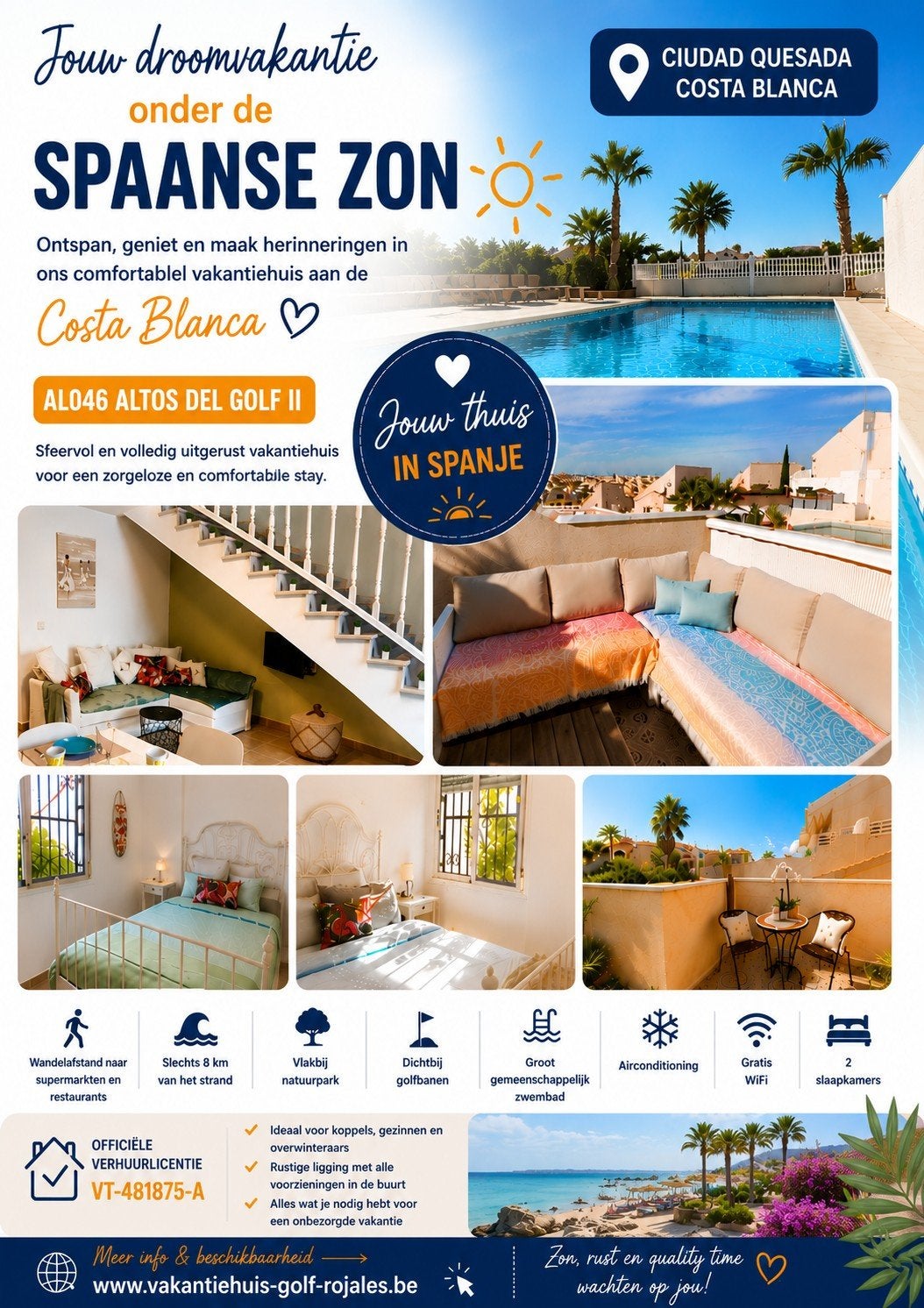Vakantiehuis te huur cuidad quesada, Vacances, Maisons de vacances | Espagne