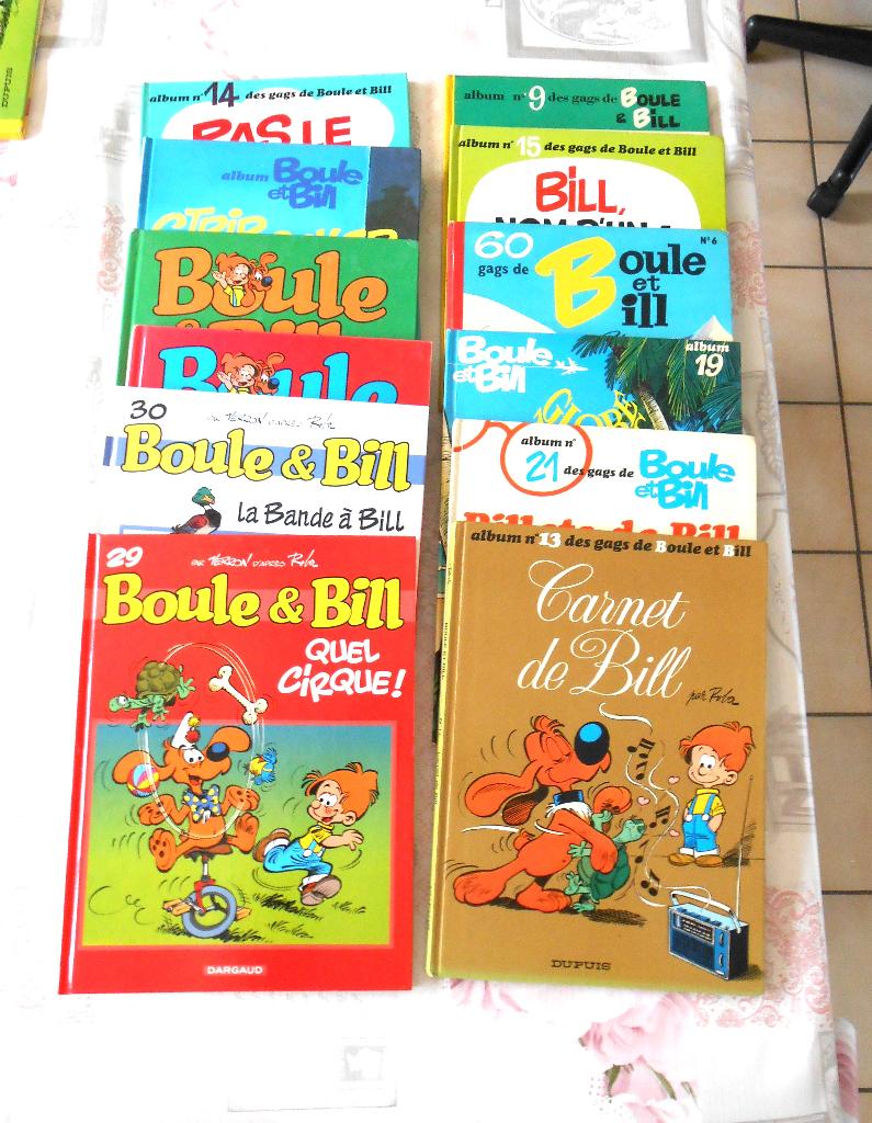 bd Boule & Bill, divers titres, Plusieurs BD, Enlèvement