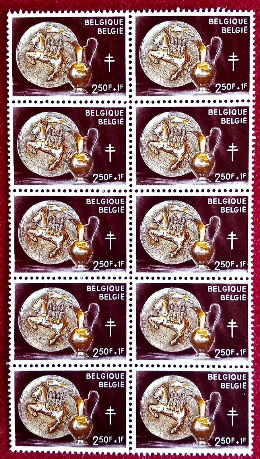 1960 Métiers d'art - Dinanderie x 10 MNH **, Timbres & Monnaies, Neuf, Non oblitéré, Art, Gomme originale