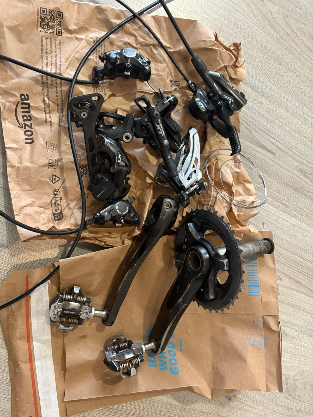Groupe Shimano XT 2x11, Vélos & Vélomoteurs, Vélos Pièces, Enlèvement ou Envoi, Comme neuf, Freins
