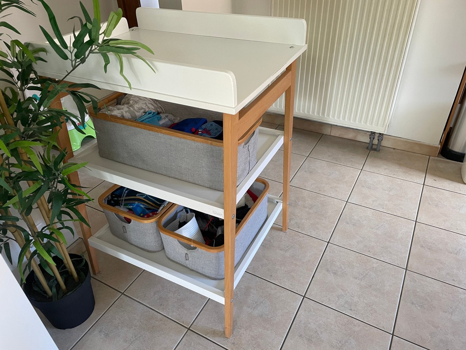 Quax luiertafel met manden, Kinderen en Baby's, Ophalen, Zo goed als nieuw, Aankleedkussen