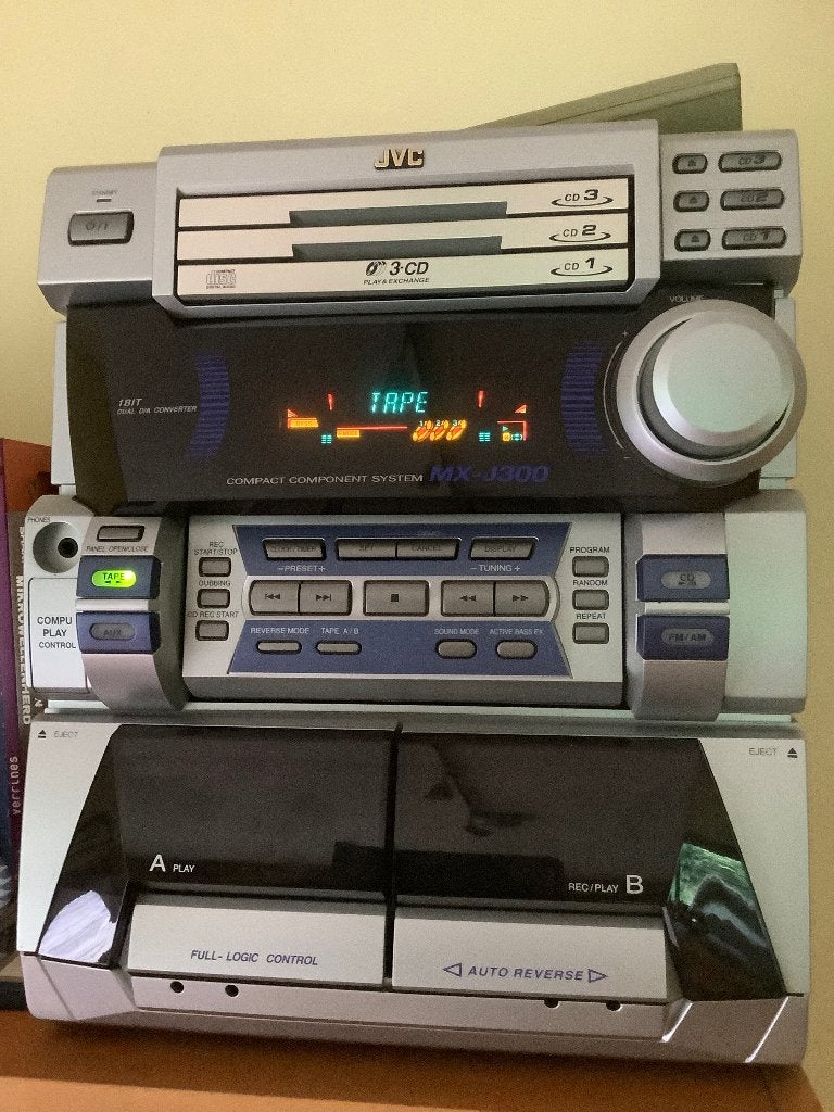Hi-fi JVC MX-J300 3xCD- Dual cassette, Enlèvement, Double, JVC, Auto-reverse