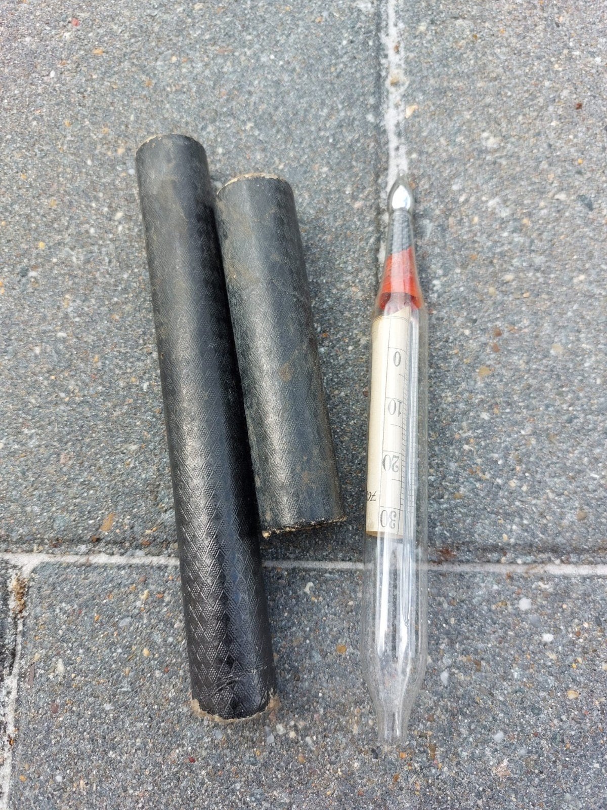 Hydromètre/thermomètre en verre allemand de la Seconde Guerr, Enlèvement ou Envoi, Armée de terre, Autres types