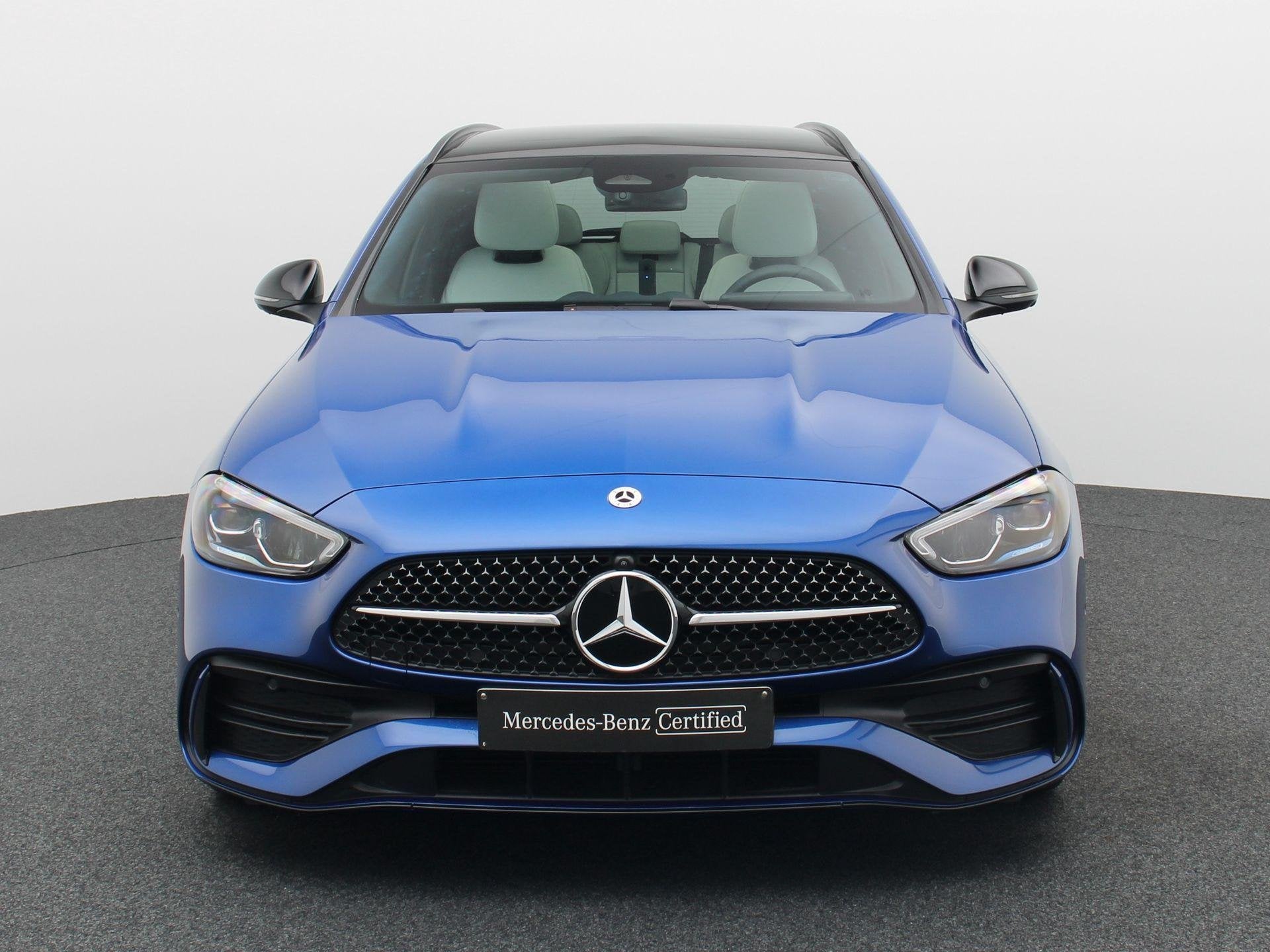 Mercedes-Benz C 180 Break Star Edition + LEDER + PANORAMISCH, Auto's, Automaat, Dealer onderhouden, Achterwielaandrijving, Gebruikt