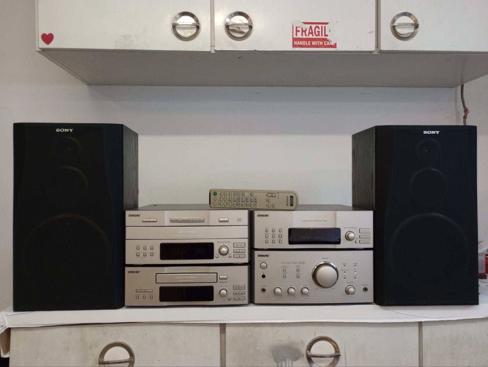 Sony EX660 stereo installatie, Audio, Tv en Foto, Stereoketens, Ophalen, Cassettedeck, Sony