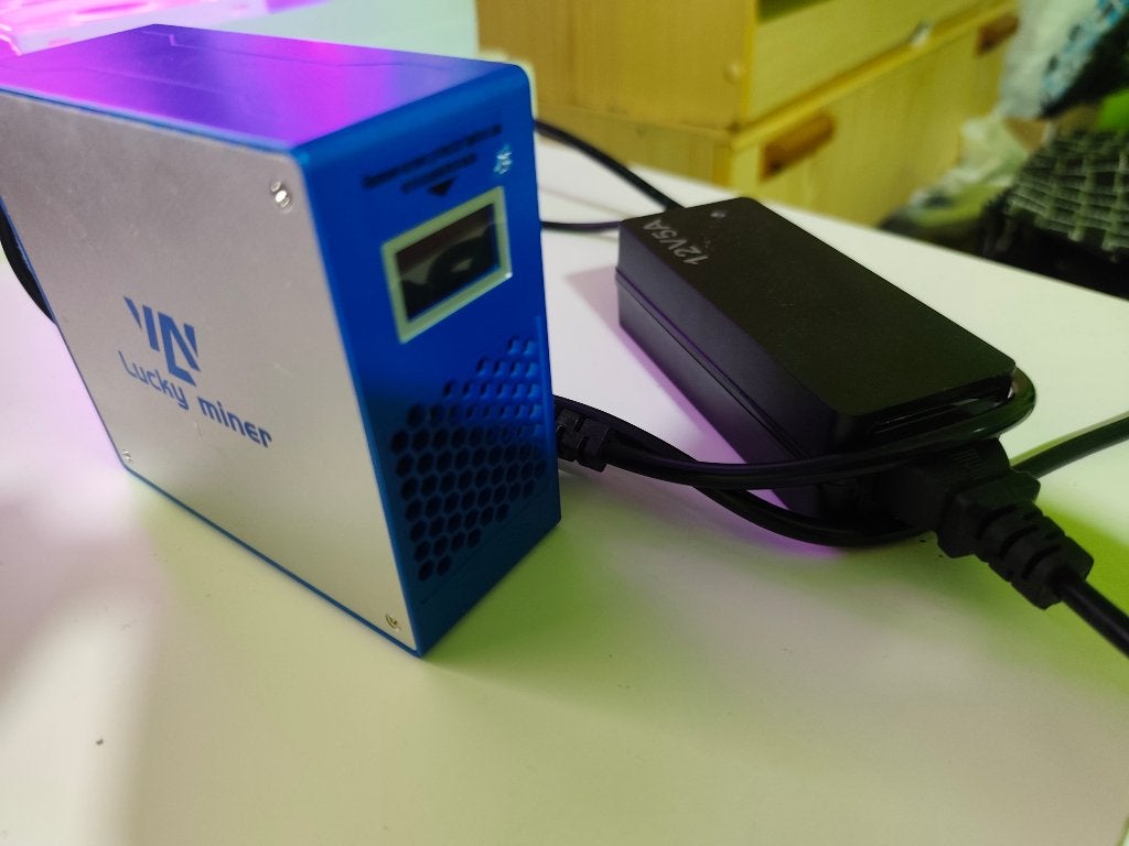 Lucky Miner LV07 (bitcoin mining), Ophalen, Gebruikt