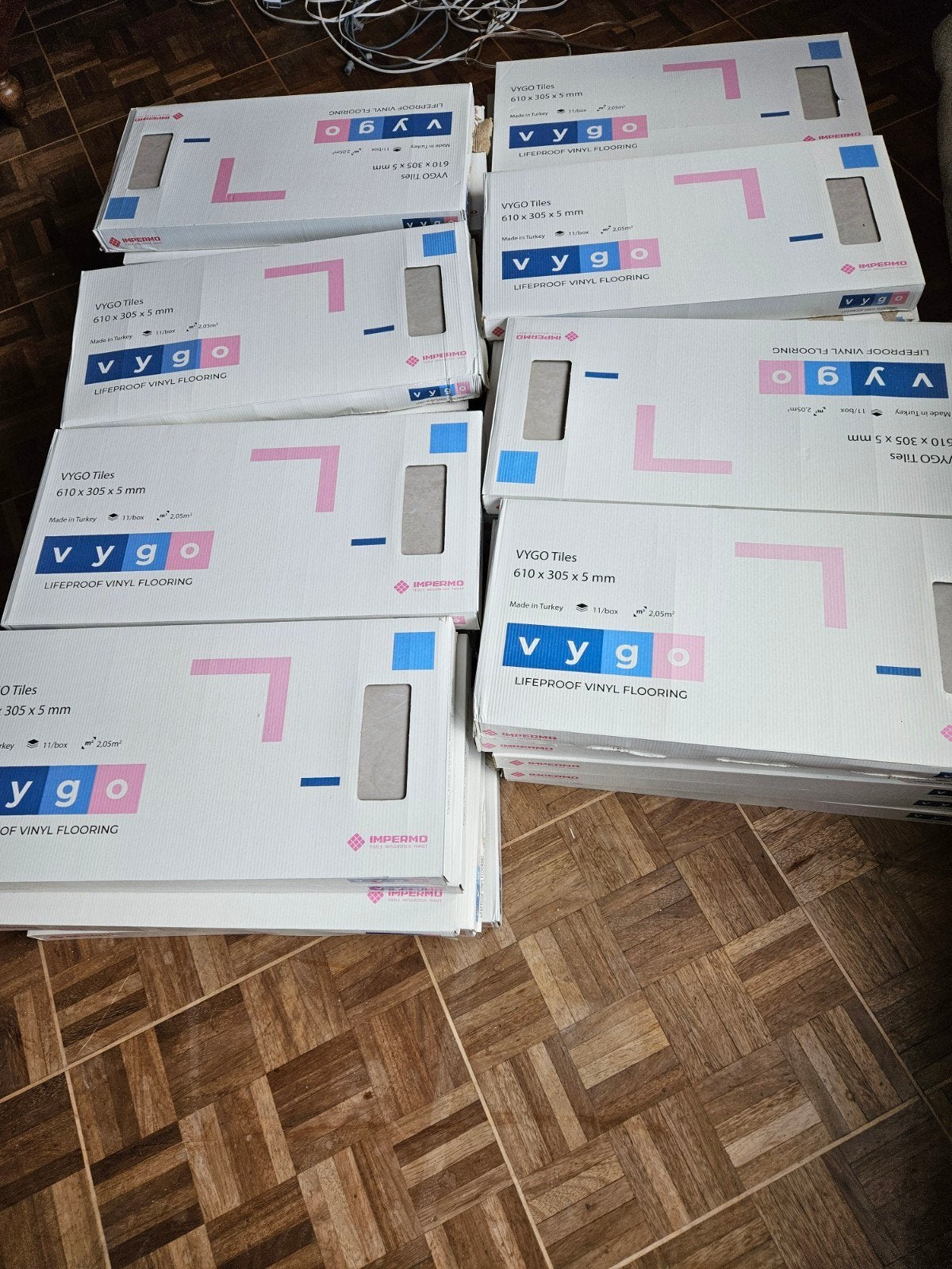 Vinyl tegels en profiel, Ophalen, Nieuw, Vloertegels