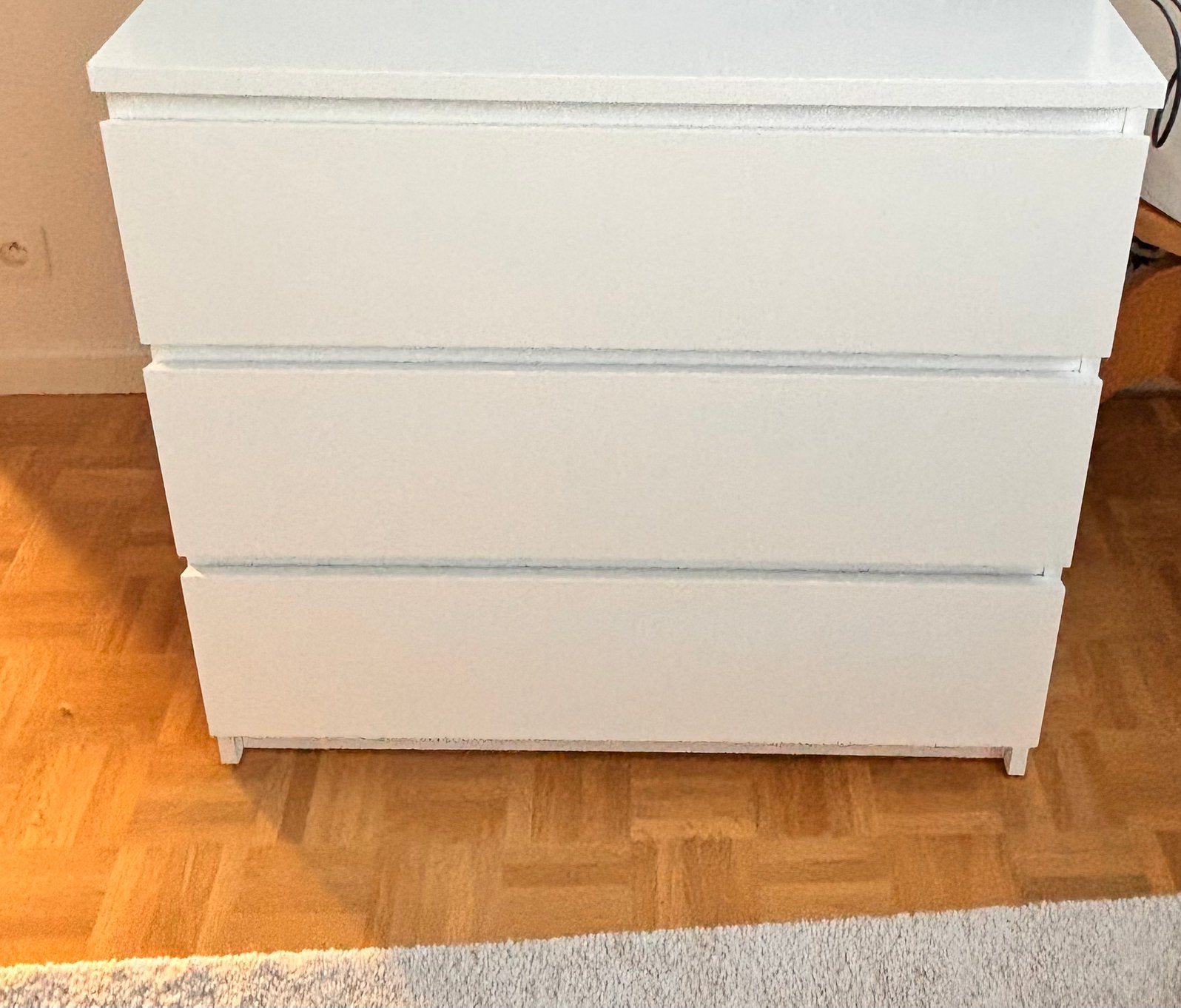 Commode IKEA MALM 3 tiroirs blanche, Maison & Meubles, Enlèvement, Comme neuf