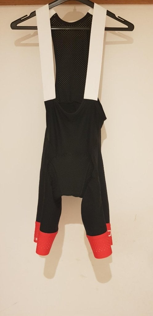 Fietsbroek Ekoï (man) - zwart met rode band, Fietsen en Brommers, Fietsaccessoires | Fietskleding, Ophalen, Bovenkleding, Heren