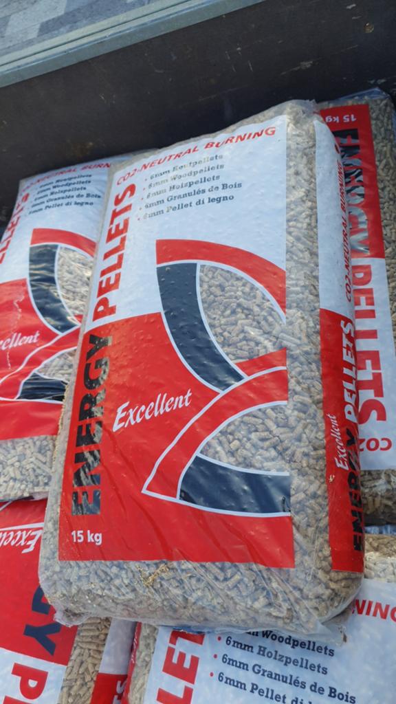 Sac de 15 kg de pellets, Enlèvement
