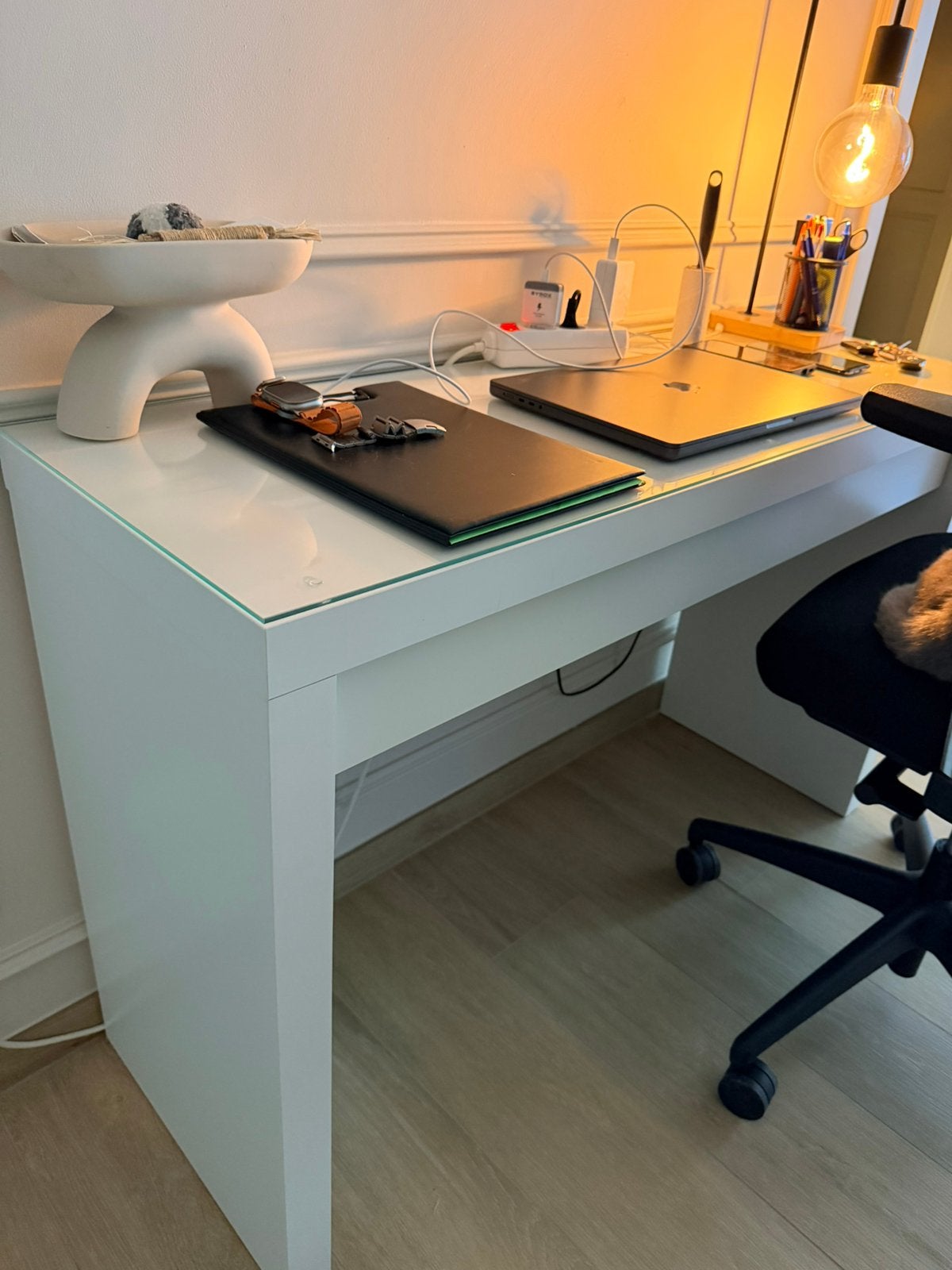 Ikea Malm toilettafel wit 120x41 cm, Huis en Inrichting, Ophalen, Zo goed als nieuw, IKEA, Wit