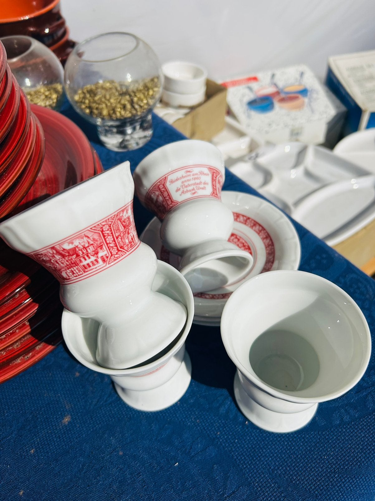 Assiettes et tasses - Villeroy and Boch, Enlèvement